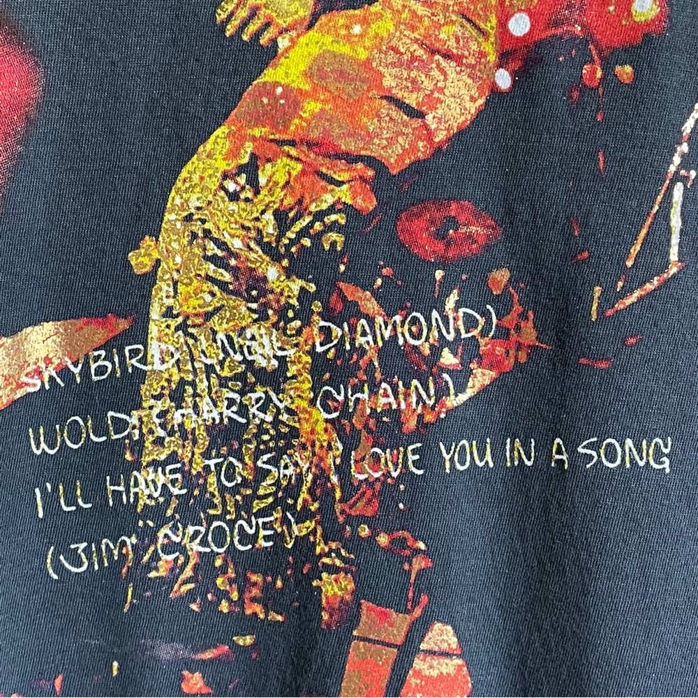 Anthropologie LetLuv Elton John Bennie & The Jets Vintage Black Tee XS NWT - Picture 7 of 13